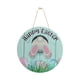 thumbnail image 2 of Letrero colgante de puerta de Feliz Pascua redondo Regalos de Pascua Letrero de casa de madera de Pascua para 35cm, 2 of 9