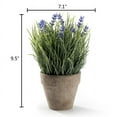 thumbnail image 2 of K-Cliffs Artificial Provence Lavender Flower Plant Arrangements in Pot for Home Decor, 2 of 6