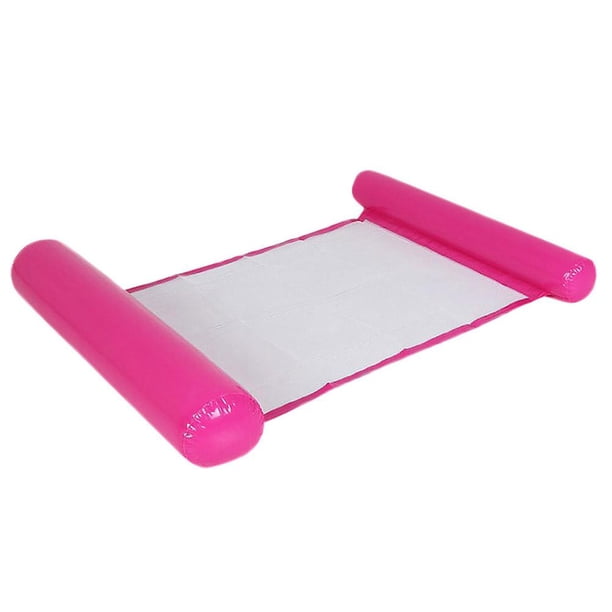Silla de salón flotante inflable para piscina con hamaca de agua (rosa roja) Tmvgtek Deportes acuáticos