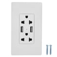thumbnail image 2 of Enchufe de pared de EE. UU., enchufe de pared USB doble, Panel de toma de corriente, cargador de enchufe de pared de EE. UU., calidad en la que puede confiar, 2 of 8