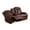 Brown-2Seater, variant on MAYEERTY Power Recliner Chair, Electric Leather Reclining Chair with USB Charging, Storage Armrest & Adjustable Backrest for Small Spaces, Brown