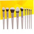 thumbnail image 3 of CTIRCHIU 9Pcs Makeup Brush Set for Professional Use with Pearlescent Handle in Coffee Color, 3 of 8