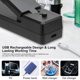 thumbnail image 3 of Batería de Cocina Mini sellador térmico al vacío de bolsas de calor para bolsas de plástico, almacenamiento de alimentos, aperitivos (negro) Likrtyny Libre de BPA, 3 of 6