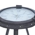 thumbnail image 6 of DecMode Black Coastal Metal Compass Inspired Accent Table, 19"W x 24"H, 6 of 13