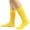 Yellow, variant on Xfvqtps Womens Knee High Socks Knee High Knit Stacking Solid Color from the 1980s to 1990s Warm Stockings Long Tight Knit Pile Socks Purple