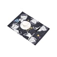 thumbnail image 3 of MKHERT Funny Cartoon Cats Kittens Astronaut in Space Placemats Table Mats for Dining Room Kitchen Table Decoration 12x18 inch,Set of 6, 3 of 4