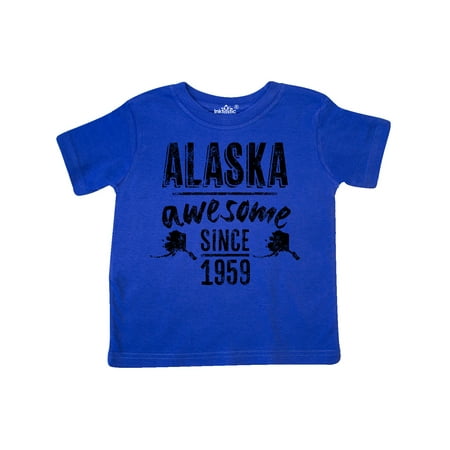 

Inktastic Alaska Awesome Since 1959 Gift Toddler Boy or Toddler Girl T-Shirt