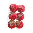 thumbnail image 3 of Adornos de Bolas de Navidad Perfecl 6x Rojo 8cm, 3 of 8