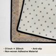 thumbnail image 3 of Washable Vintage Kitchen Mat 31"x20" Non Slip Soft Plush Low Profile Kitchen Rug, Distressed Medallion Oriental Style Sink Mat for Laundry Room Bedroom Office, 3 of 6