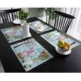thumbnail image 3 of SPXUBZ Easter Placemats, Blue Easter Gnome Egg Tree 18x12 Inch Placemats for Family Table Holiday Decoration Placemat Set of 6, 3 of 5