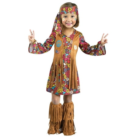 Peace and Love Hippie Toddler Halloween Costume
