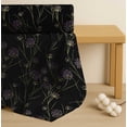 thumbnail image 4 of Soimoi Black Cotton Poplin Fabric Grass & Wildflower Floral Fabric Prints By Yard 42 Inch Wide, 4 of 7