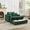 Green, variant on LEHZROAJ Oversized Upholstered Sofa with Ottoman,Comfy Corduroy Couch Pillows Deep Seat for Living Room,Bedroom(Beige)
