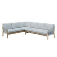 thumbnail image 2 of Pangea Home Lola 3-Piece Modern Acacia Wood Sectional in Gray Finish, 2 of 3