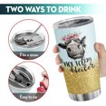 thumbnail image 3 of Taza de café Tumbler Oasisdream de acero inoxidable, 600 ml, con estampado, 3 of 6