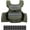 Dark Green, variant on QinaQin Weighted Vest for Men,25 35 45 LBS Adjustable,Running & Rucking Vest with Shoulder Pads - Reflective Safety Stripes & Pockets,Dark Green