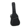 thumbnail image 1 of Bolsa de guitarra eléctrica, funda acolchada, mochila para guitarrista clásico, funda para guitarra Negro, 1 of 9