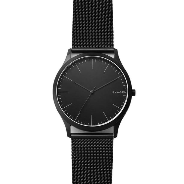 Skagen - Skagen Jorn 41mm 3 Hand Mens Wrist Watch with Black Steel-Mesh