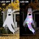 thumbnail image 4 of Luz LED colorida fantasma decoraciones de Halloween fantasma colgante fantasma luminoso y no luminoso fantasma para fiesta Bar decoración de jardín al aire libre, 4 of 4