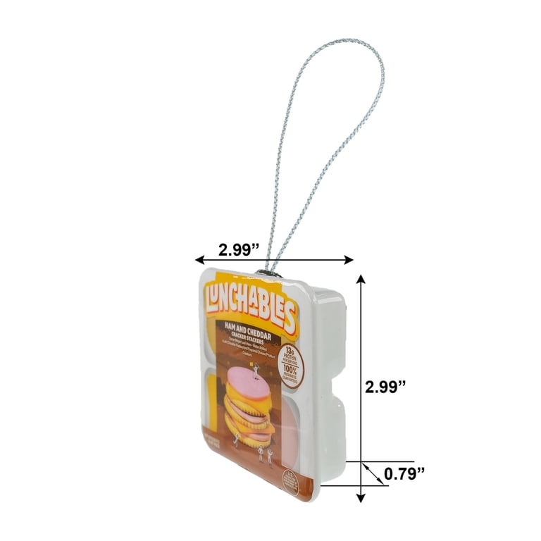 Lunchables ランチャブルズ クリスマスオーナメント Lunchables Hanging Christmas Ornament, 4 inches Wide, Multi-Color