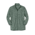 thumbnail image 5 of Woman Within Zip-Front Microfleece Jacket Long Oversized Fleece, 5 of 6