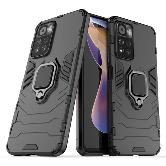 For Xiaomi Redmi Note 11 Pro / Note 11 Pro  PC   TPU Shockproof Protective Phone Case with Ring