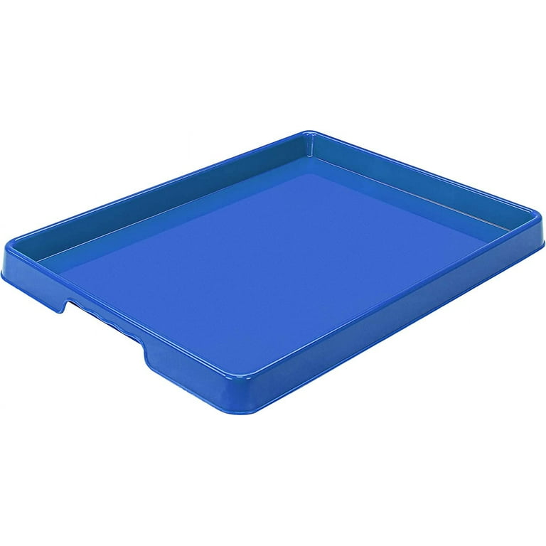 Storex Sorting and Crafts Tray, 12 x 16 Inches, Blue, 12-Pack