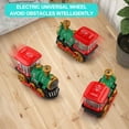 thumbnail image 2 of Locomotive Électrique pour Enfants Train Rétro Lumière Colorée Musique Enfants Train à Vapeur à Pulvérisation Accessoires Ferroviaires, 2 of 7