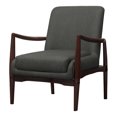 thumbnail image 2 of Coaster William Mid-Century Fabric Upholstered Accent Chair Dark Gray and Brown, 2 of 2