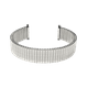 Bandini 22mm Argent Ton Bracelet de Montre en Acier Inoxydable Extensible pour les Hommes, Extrémité Droite, Bande de Montre d'Expansion en Métal, Pas de Boucle – image 3 sur 7