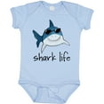 thumbnail image 3 of Inktastic Shark Life Fun Shark with Sunglasses Boys or Girls Baby Bodysuit, 3 of 5