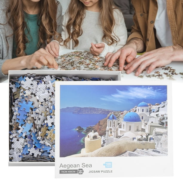 1000 piezas Rompecabezas Paisaje del mar Egeo Niños Concentración Entrenamiento Montaje de imágenes Juguete Paisaje Juego de rompecabezas para adultos Adolescentes ANGGREK Otros