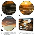 thumbnail image 3 of Designart "Yellow Orange Illinois horizon" Landscapes Floater Framed Canvas Art Print, 3 of 7