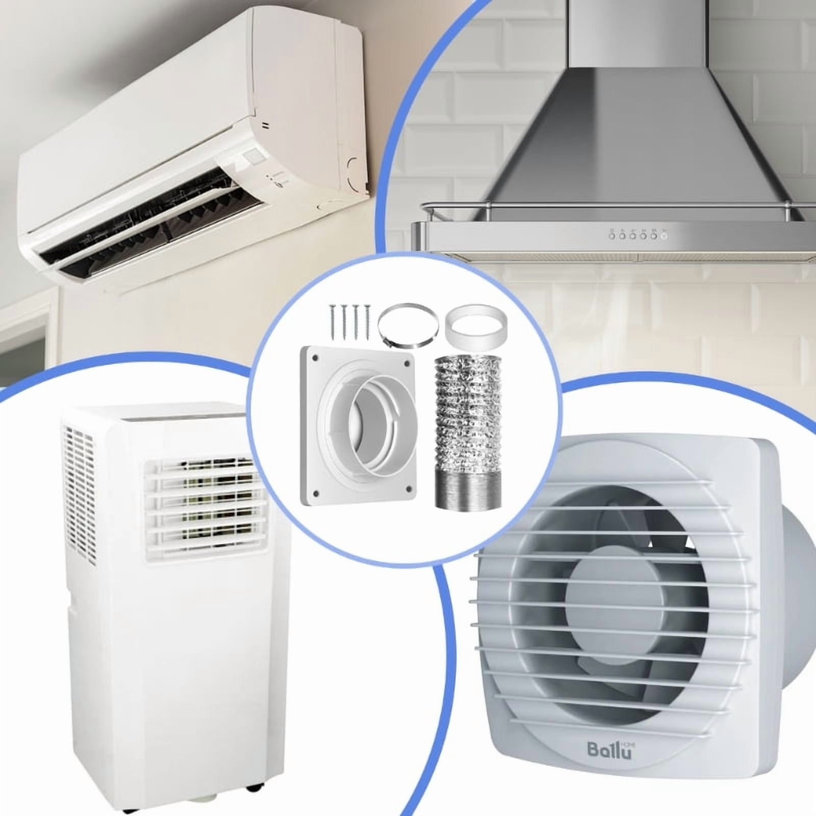 Dryer Vent Connector Kit Dryer Vent Wall Plate Twist Lock Dryer Duct Connector Kit for Dryer Washer Bathroom Laundry