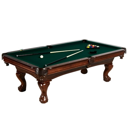 Barrington Hawthorne 100'' Pool Table, Accessories included: complete set of billiard balls, 2 cue sticks, 1 wooden triangle, 2 chalks and 1 brush,