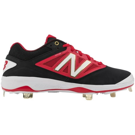 New Balance Men's 4040 V3 Metal Baseball Cleats (Black/Red ...