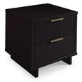 thumbnail image 3 of Manhattan Comfort Granville Engineered Wood Nightstand 2.0 in Black, 3 of 11