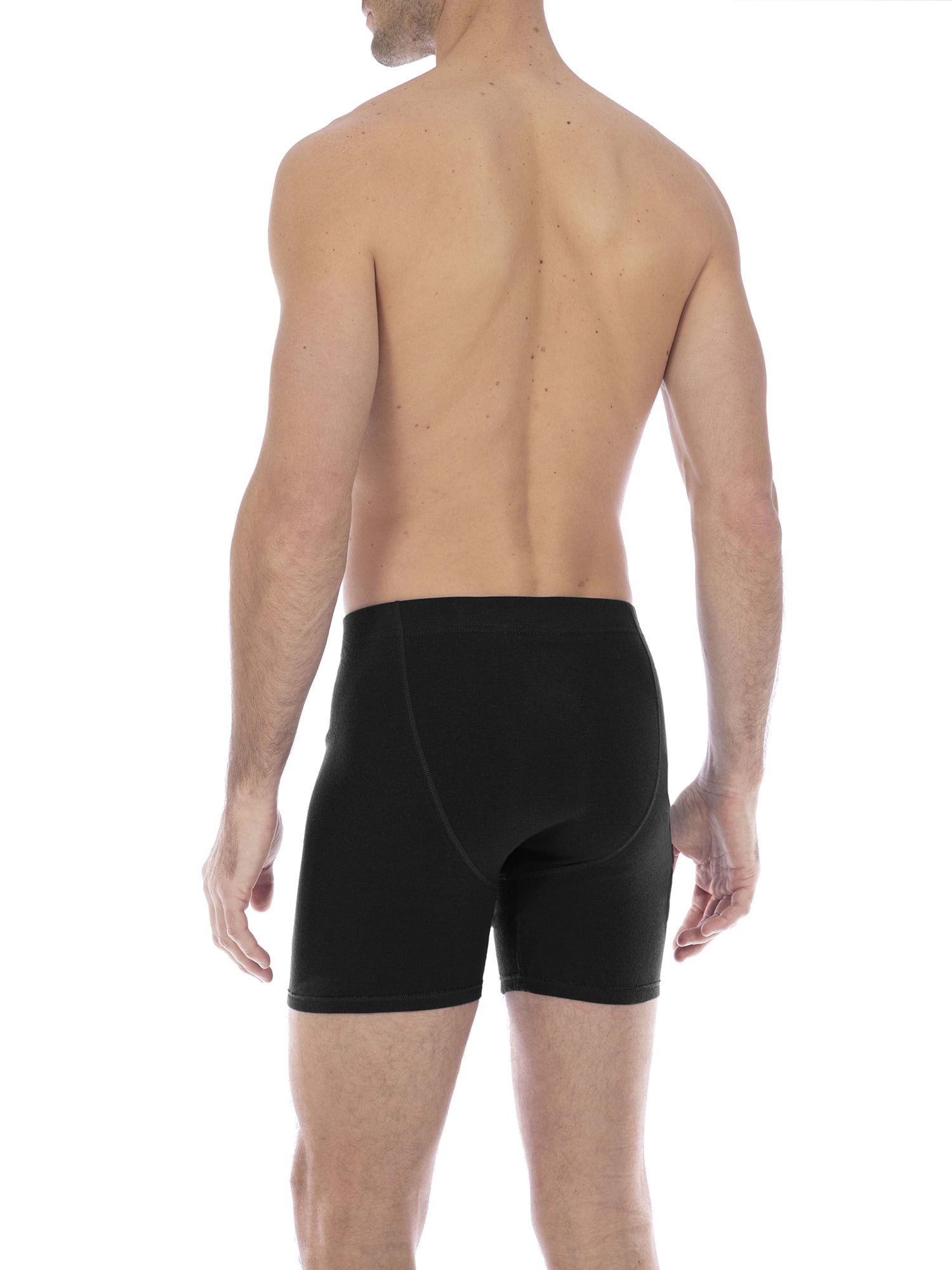George Men's Covered Waistband Regular Leg Boxer Briefs, 10-Pack