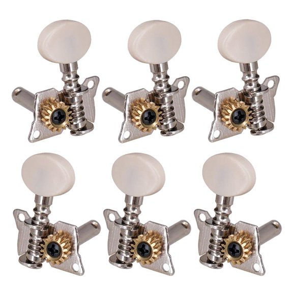 Set Of 6 Closed Tuning Pegs Made Of String Tuning Key Pegs For Acoustic Guitar / Electric Guitar