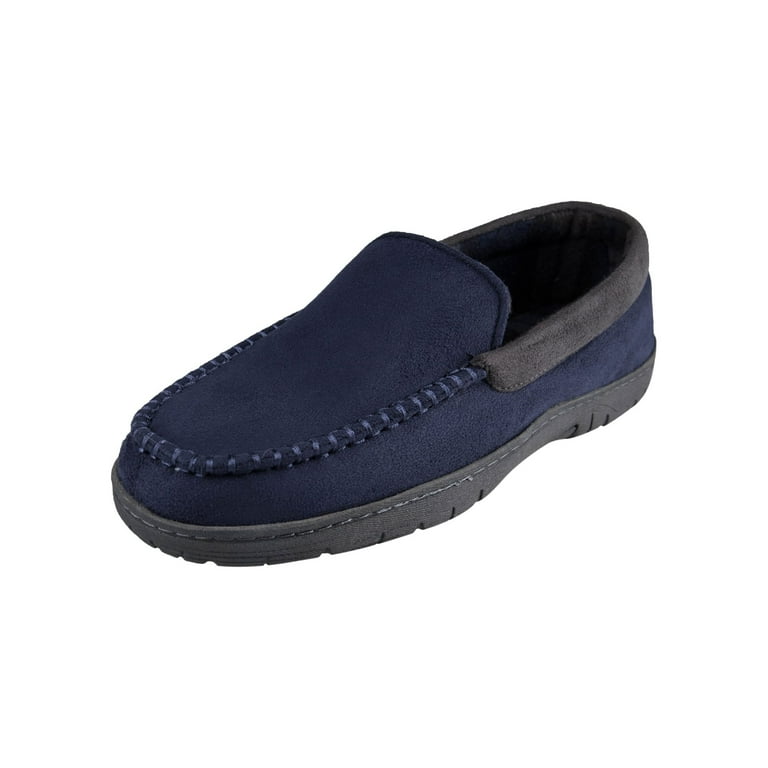 Hanes men's moccasin sales slipper house shoe