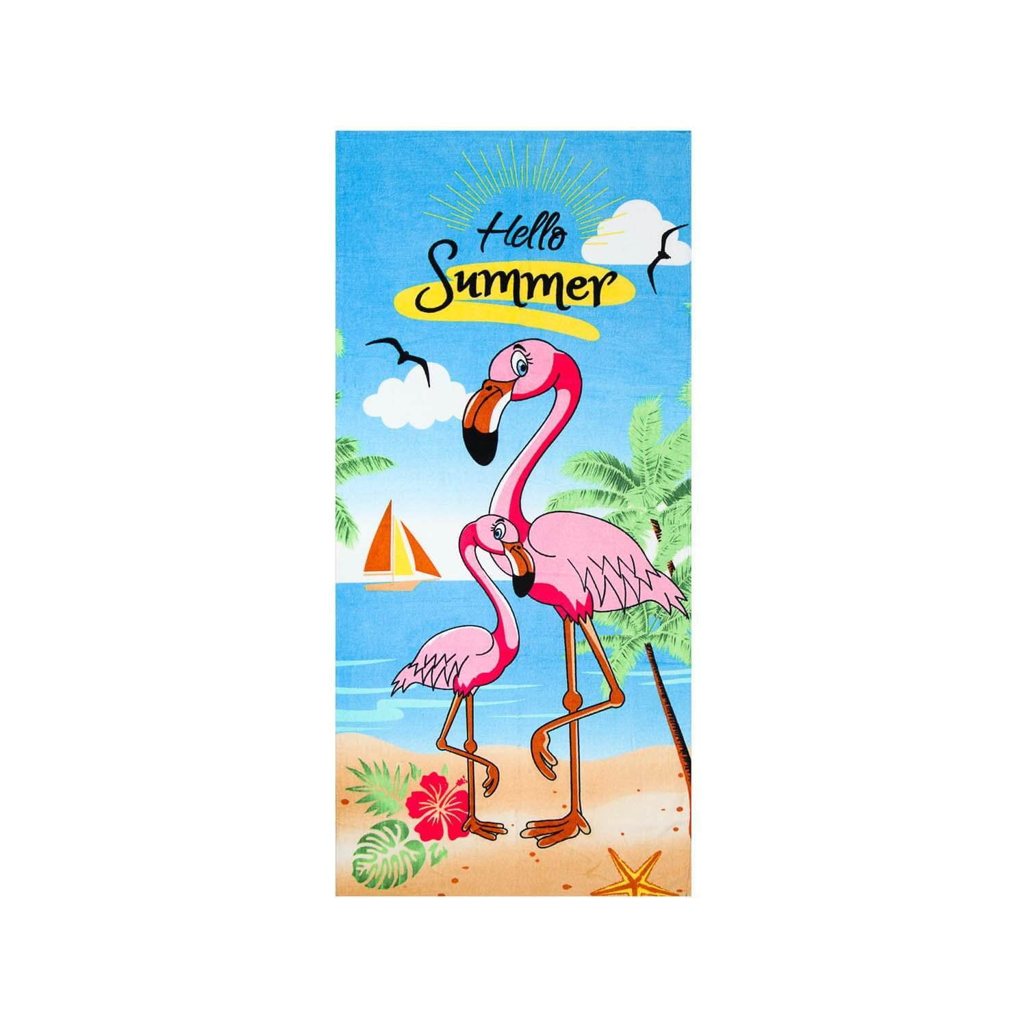 Details about   Sea Beach Towel Pool Flamingo Egyptian Cotton Fuchsia Orange show original title 