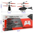 thumbnail image 5 of Xqxayjr under $5 2Pcs RC Helicopter, Mini RC Infrared Helicopter,2CH Gyro Remote Control Drone,Induction Sensor RCToyForKids,Small FlyingToyWith USB Charger, 5 of 9