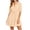 Orange, variant on Ohufall Mini Dress for Women Striped Turndown Collar Dresses Short Sleeve Lace-up Fashion Casual Dress