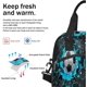 thumbnail image 3 of Bolsa de almuerzo con balón de fútbol 3D para niños, lonchera con aislamiento de fútbol, bolsa de comida a prueba de fugas con aislamiento reutilizable, lonchera con correa de hombro extraíble, 3 of 7