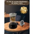 thumbnail image 4 of 1000ML Cafetera De Vidrio Reutilizable,Juego De Cafetera Pour Over Con Filtro De Acero Inoxidable 30, 4 of 7
