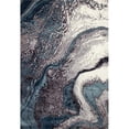 thumbnail image 1 of Art Carpet 841864116120 2 x 4 ft. Titanium Collection Geode Woven Area Rug, Aqua, 1 of 2