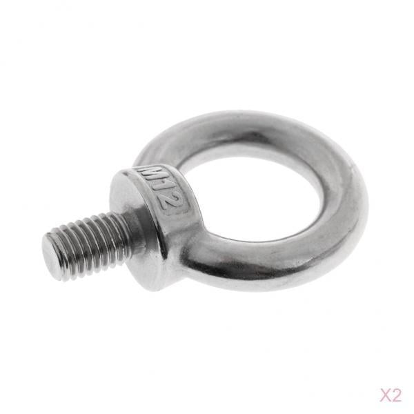 Perno de Argolla Gloria Perno de Argolla de Elevación de Hombro de Acero Inoxidable Marino x20mm Paquete de 2