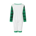 thumbnail image 4 of Christmas Pajamas for Family Long Sleeve Monster Hands Print Raglan Tops + Plaid Pants Set Sleepwear, 4 of 9