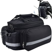 Vaupan Bicycle Luggage Bag for Rear Rack, Waterproof Panniers with Straps, Bicycle Trunk Bag for Bike Rack, Cycling Storage Bag with Quick Release, Compatible