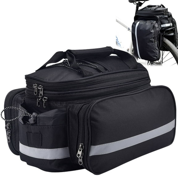 Vaupan Bicycle Luggage Bag for Rear Rack, Waterproof Panniers with Straps, Bicycle Trunk Bag for Bike Rack, Cycling Storage Bag with Quick Release, Compatible